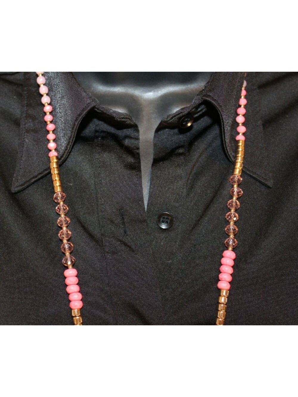 Style & Co Gold Tone Carol Pink Bead Necklace New with Tag $32.50 - Picture 9 of 9